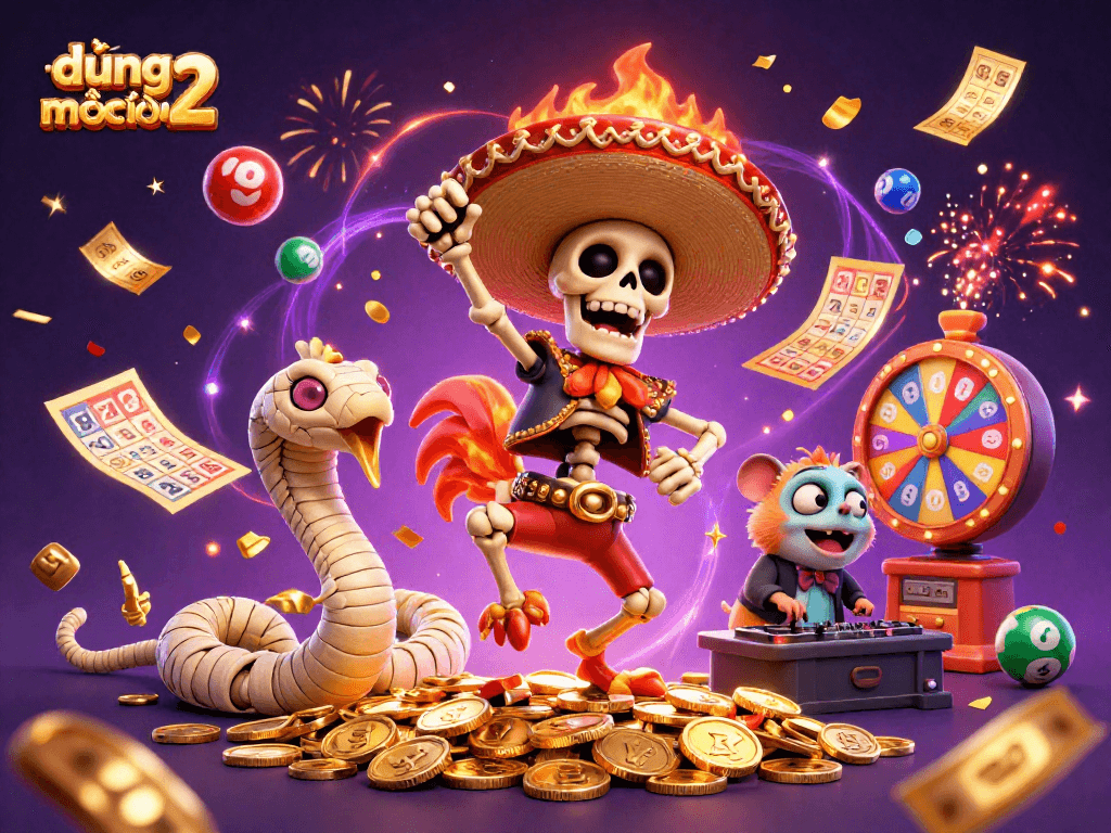 Engage in thrilling gameplay with đường mạt chược 2, showcasing dynamic characters and vibrant casino elements.