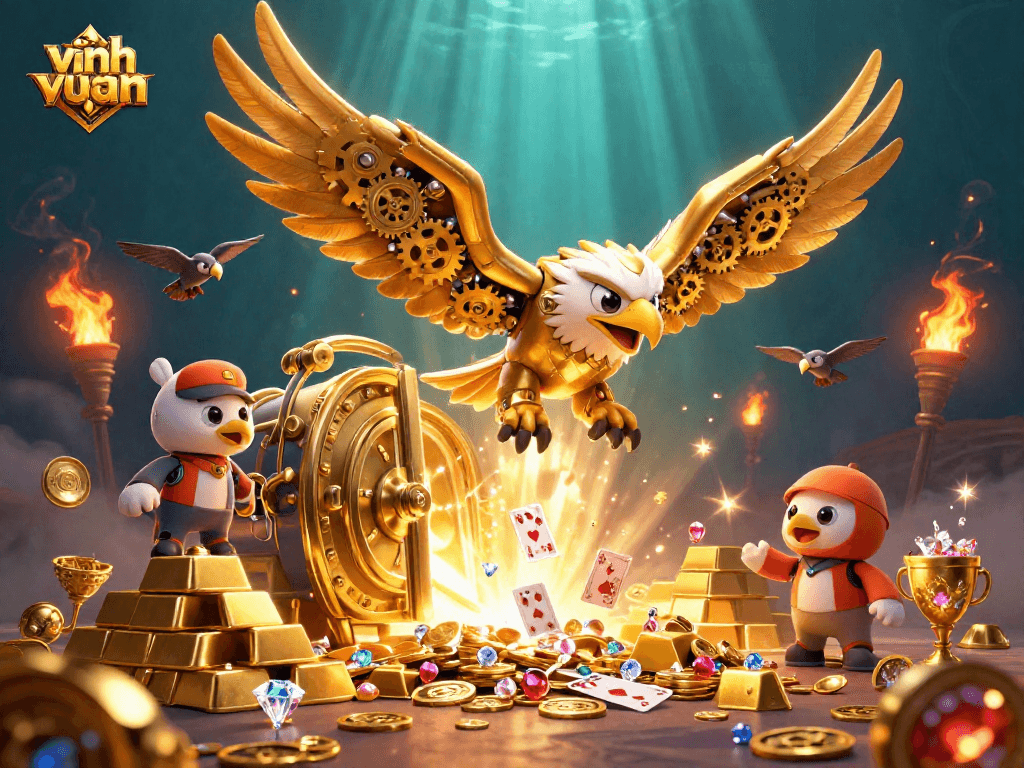 Engage with the thrilling vĩnh xuân slot experience as the majestic eagle dives through the golden treasures of fortune.