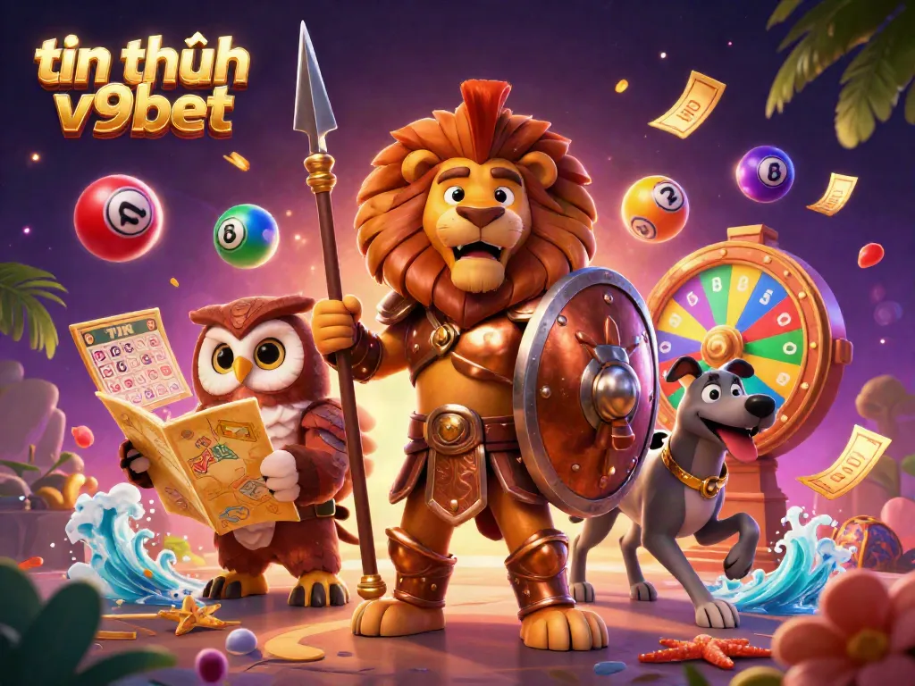 Experience exciting tin tức v9bet with our vibrant, dynamic casino illustration showcasing powerful gaming elements.