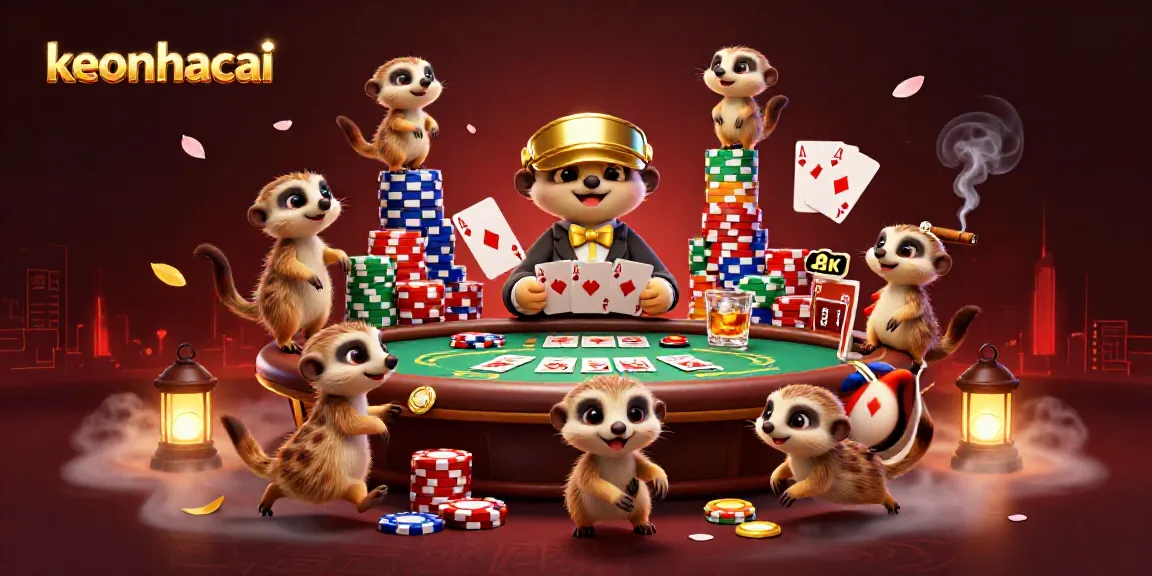 Experience the thrilling world of keonhacai as meerkats manage a vibrant casino