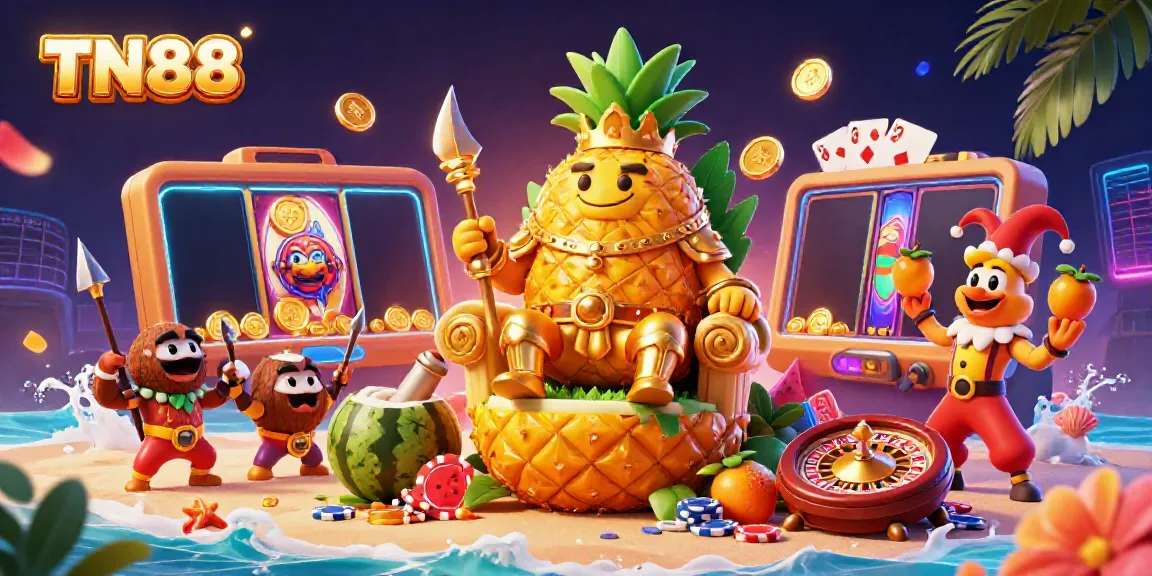 Spin the reels at TN88 casino with vibrant characters and dynamic slot games.