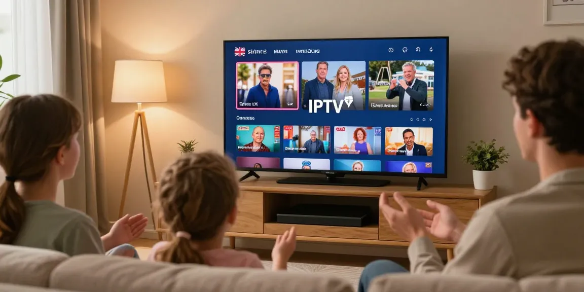 Trusted British IPTV streaming service provider showcasing local TV access for families.