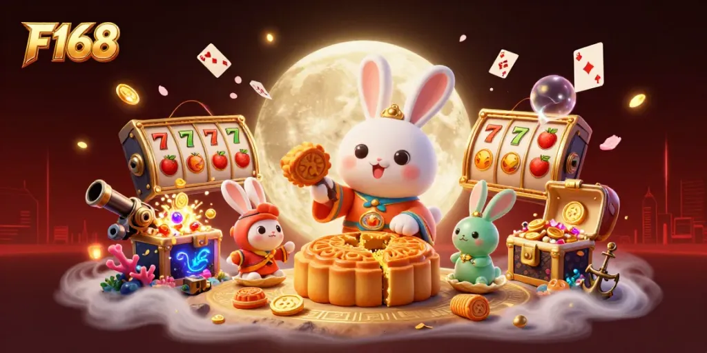 Engage with the vibrant world of F168 casino gaming featuring animated elements of luck and fortune.