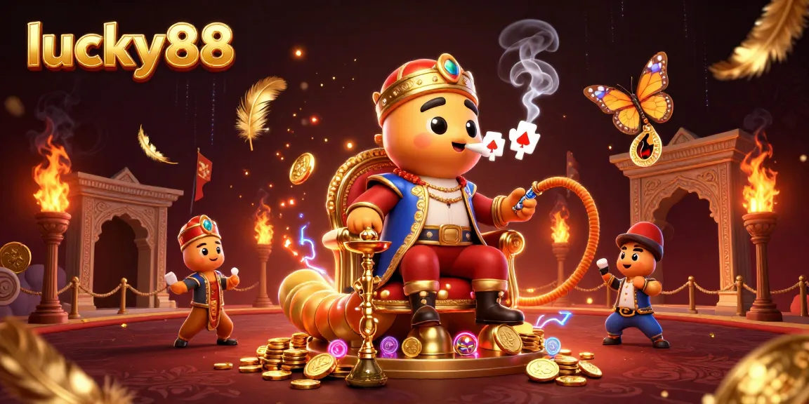 Experience lucky88's vibrant world with a catered online casino illustration capturing the energy of gaming.