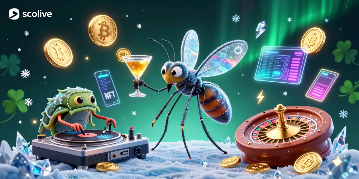Experience the excitement of socolive with a lively 3D casino scene featuring a unique mosquito mascot and dynamic elements.