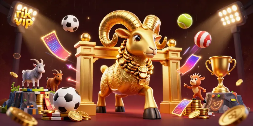 Engage with rik vip through a vibrant 3D casino scene featuring animated characters and dynamic game elements.