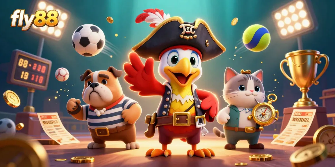 Experience thrilling gaming at fly88 with pirates and vibrant casino elements.