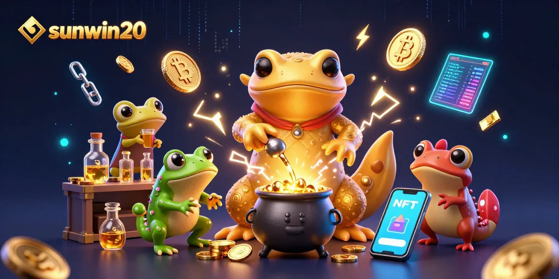 Engage with thrilling gaming moments at sunwin20, featuring iconic alchemist and vibrant crypto elements.