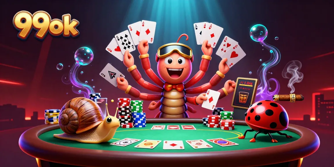 Engage with poker action at 99ok with vibrant casino characters and dynamic gameplay elements.