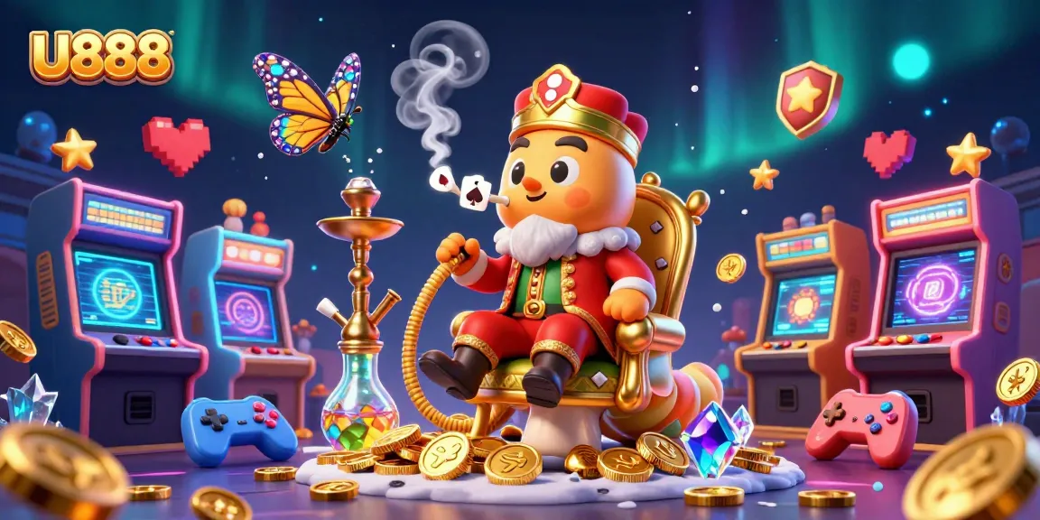 Bet on U888 to win big in a vibrant, immersive 3D casino experience with engaging game elements.