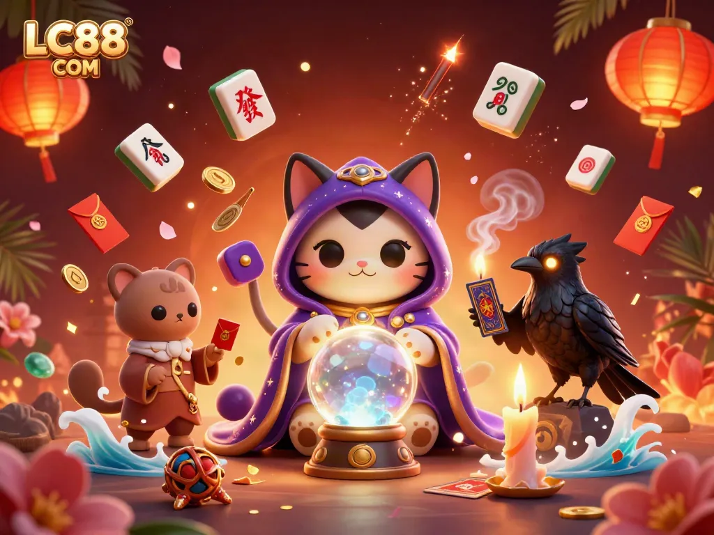 Experience high-stakes excitement with LC88 COM's fortune teller and mystical elements.