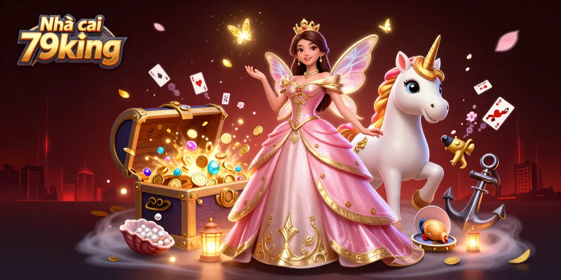 Play and win with Nhà cái 79king, showcasing thrilling casino vibes and dynamic gaming elements.