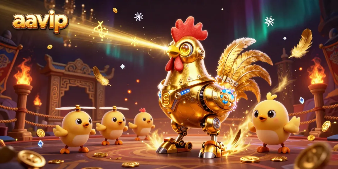 Experience thrilling gaming with aavip's unique laser-engraving rooster robot and baby chick drones.