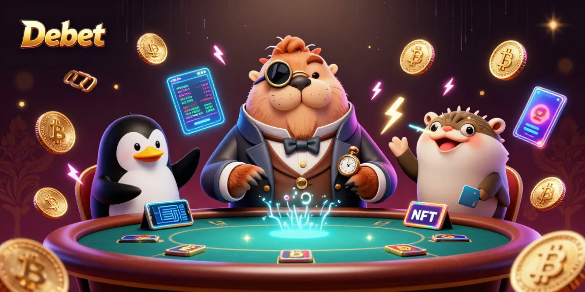 Debet players engage in an intense underwater poker game, showcasing strategy and excitement.