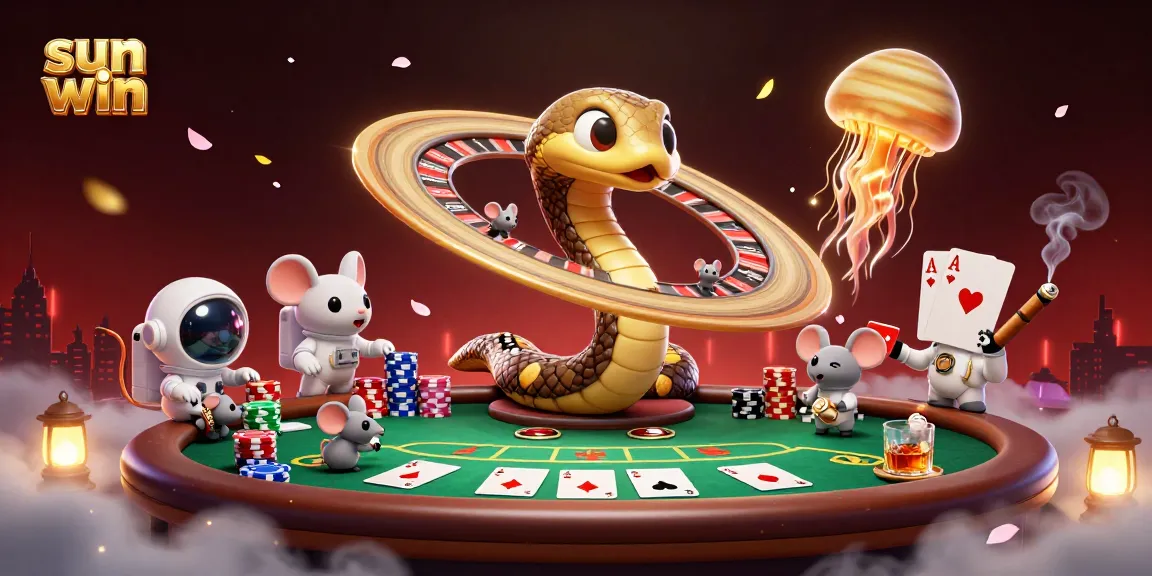 Experience thrilling bets at sun win casino with 3D characters and vibrant gameplay elements.