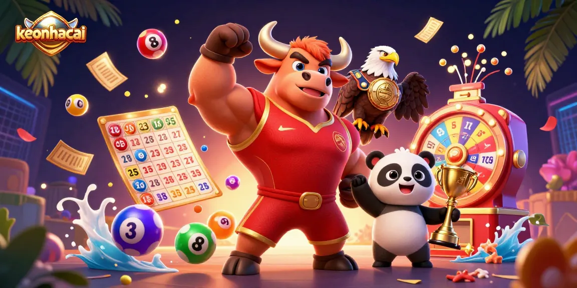 Engage with keonhacai's thrilling sports betting scene featuring dynamic characters and action-packed elements.