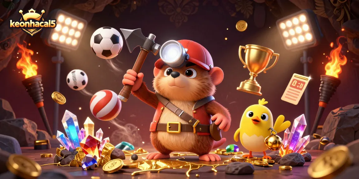 Engage with keonhacai5 through thrilling sports betting adventures in a vibrant casino scene.