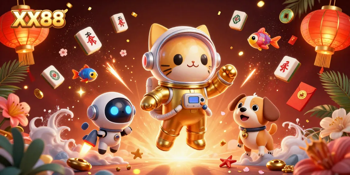 Experience thrilling gameplay at XX88 with a vibrant casino scene featuring unique characters and rich game elements.
