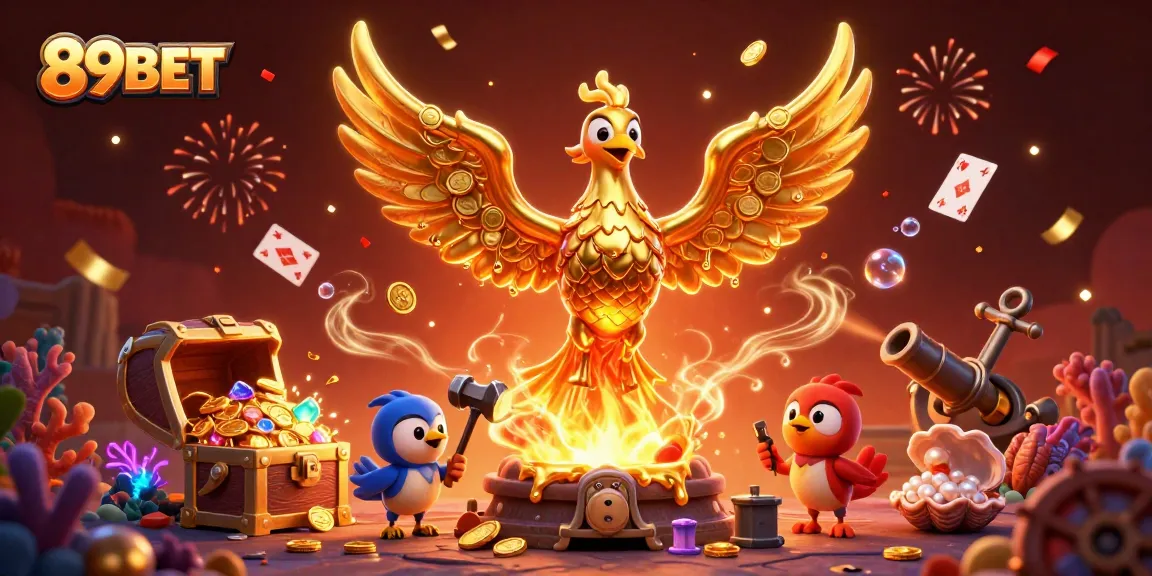 Experience the excitement of winning with 89BET in this vibrant, dynamic casino-themed scene.