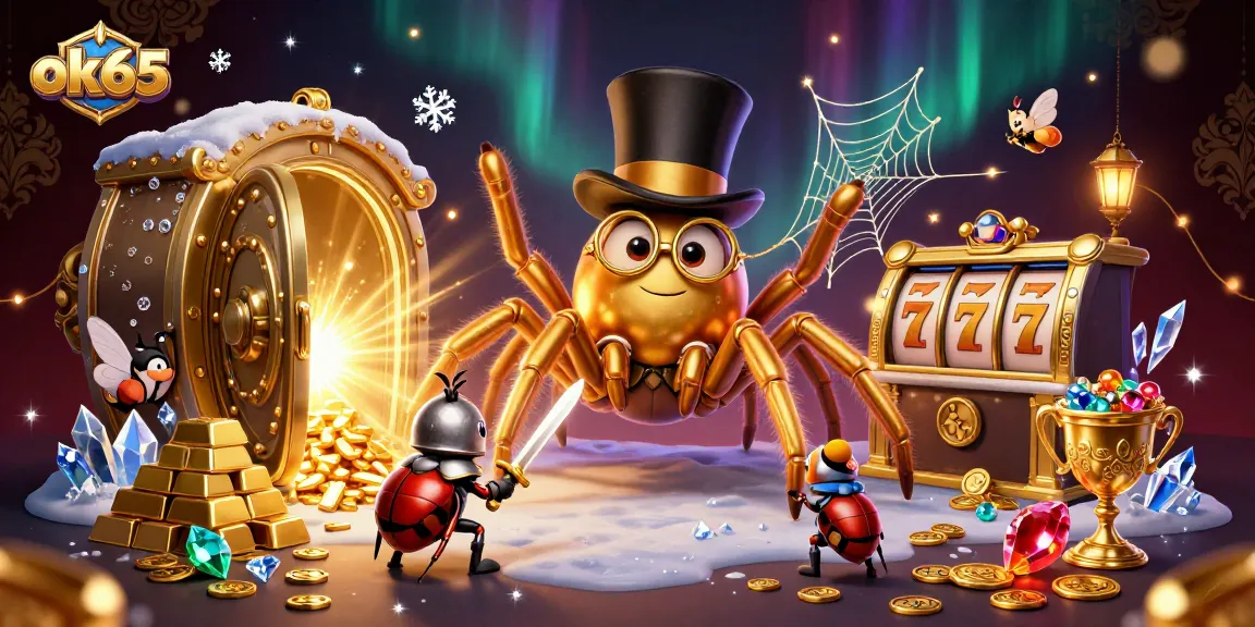 Engage with ok65 progressive slots amidst a vibrant casino adventure infused with treasures and fun.