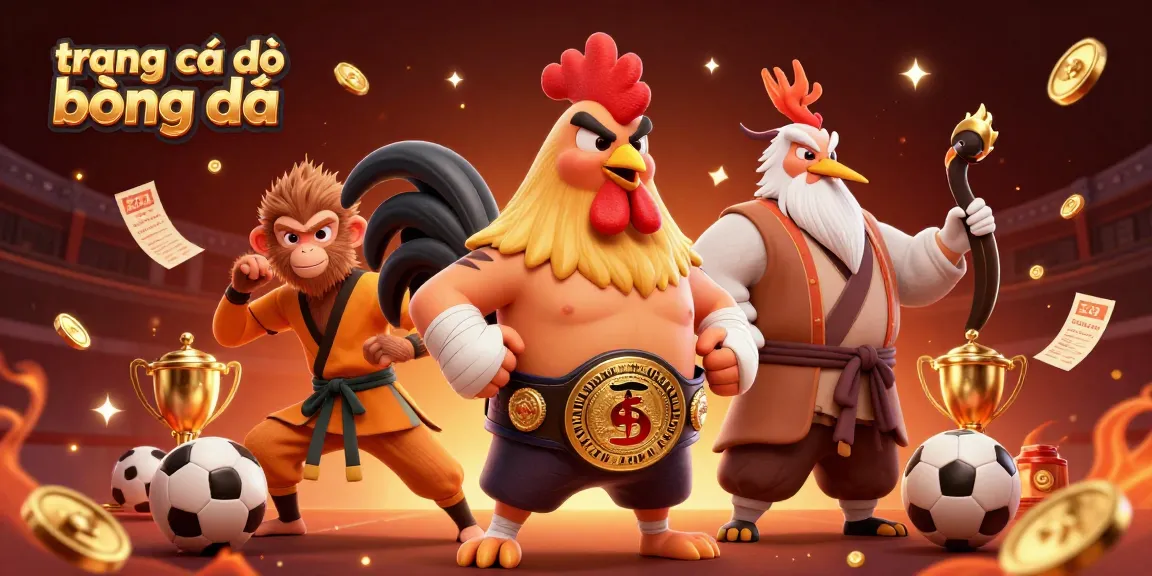 Experience sports betting thrills with trang cá độ bóng đá illustrated in vibrant 3D art featuring championship characters.