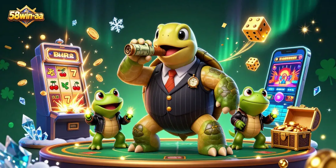 Experience thrills at 58win-aa with colorful games and exciting jackpots in this immersive casino scene.