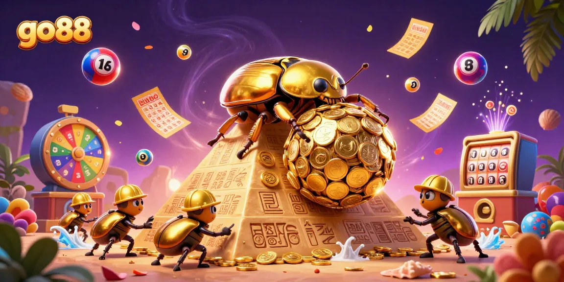 Experience the thrill of go 88 with golden coins, vibrant casino elements, and exciting games.
