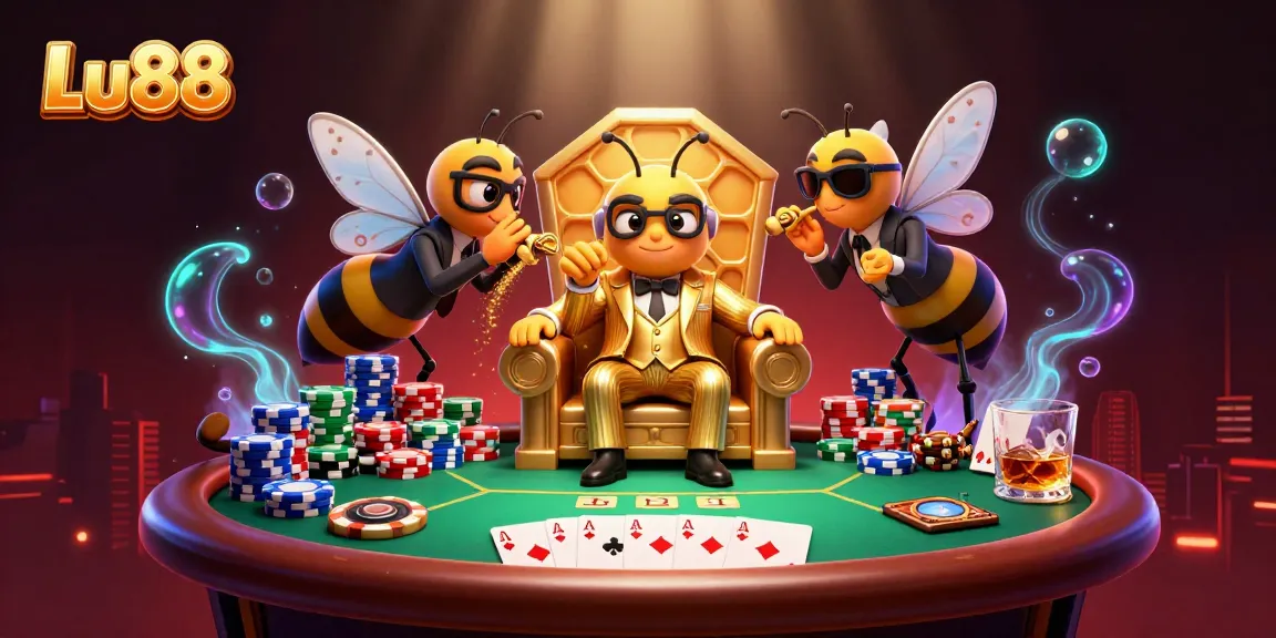 Experience the thrill of Lu88 betting with a vibrant casino scene packed with action and strategy.