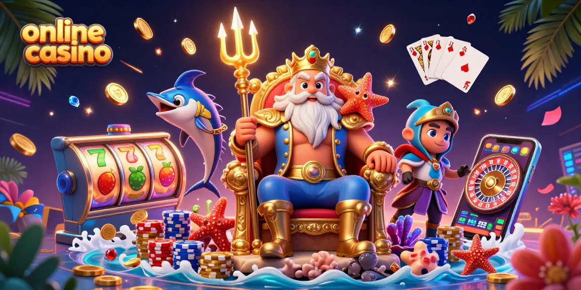 Experience the excitement of an online casino with Neptune and stunning slot machines.