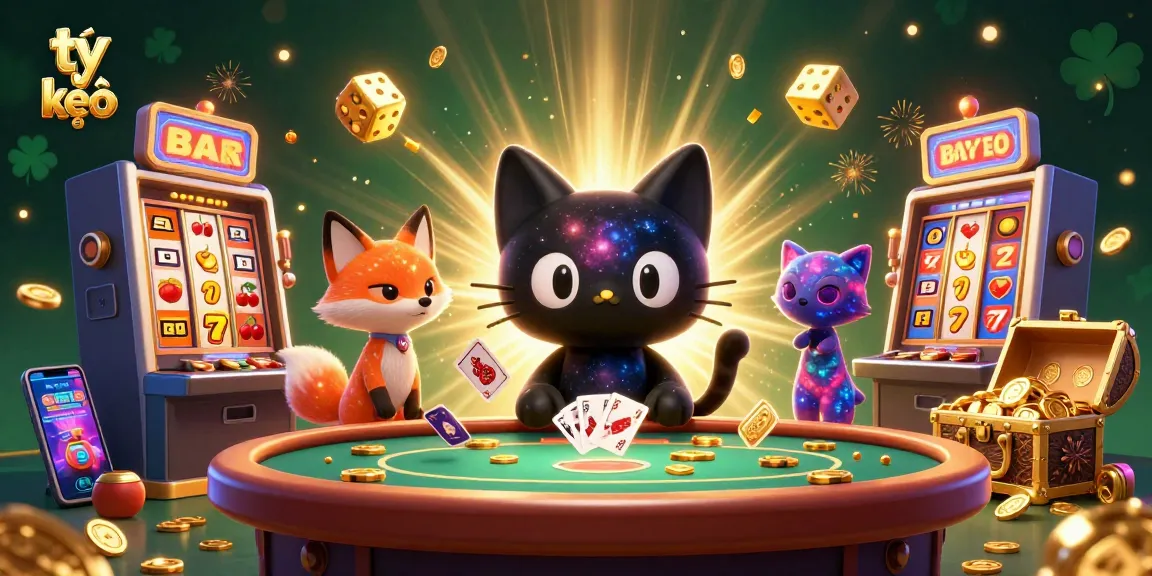 Engage with tỷ lệ kèo through vibrant casino-themed 3D illustration depicting a captivating cosmic scene.