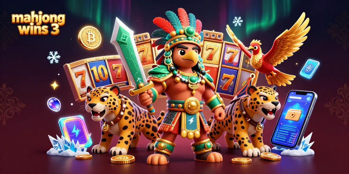 Experience the thrill of mahjong wins 3 with dynamic characters and slot elements in a vibrant casino scene.
