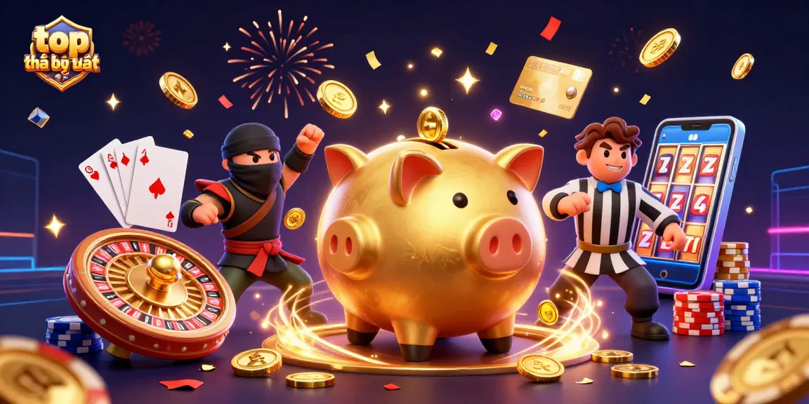 Engage with top nhà cái uy tín in a vibrant 3D illustration featuring animated casino characters and dynamic gaming elements.