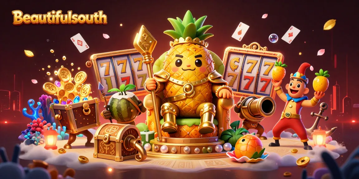 beautifulsouth celebrates engaging gameplay with slots and unique characters in a vibrant casino scene
