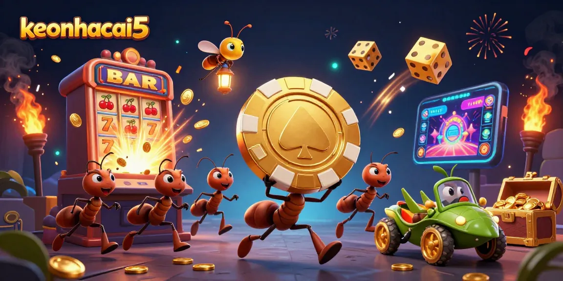 Experience thrilling heists with keonhacai5 as ants navigate casino chaos, winning in style!