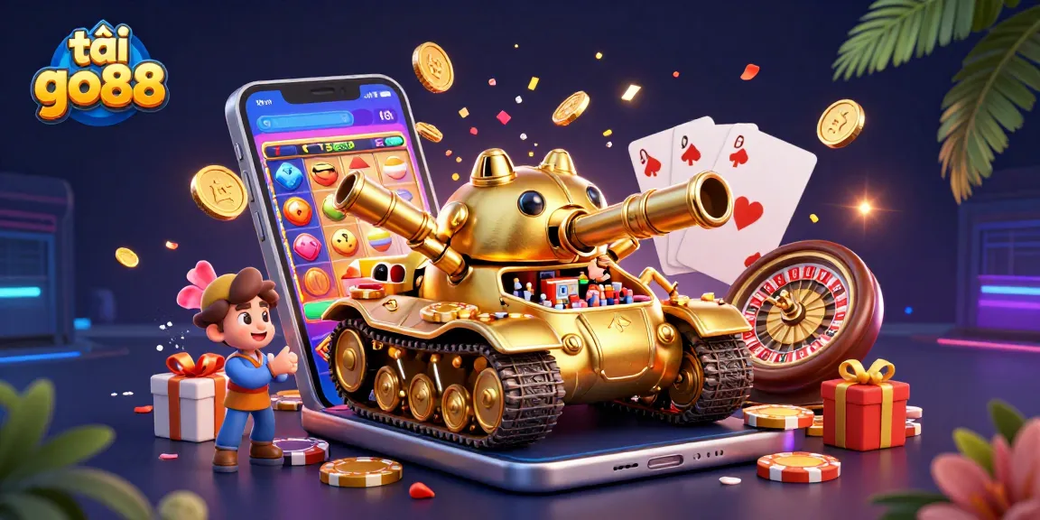 Experience exciting gameplay and vibrant visuals with tải go88 in this dynamic casino illustration.