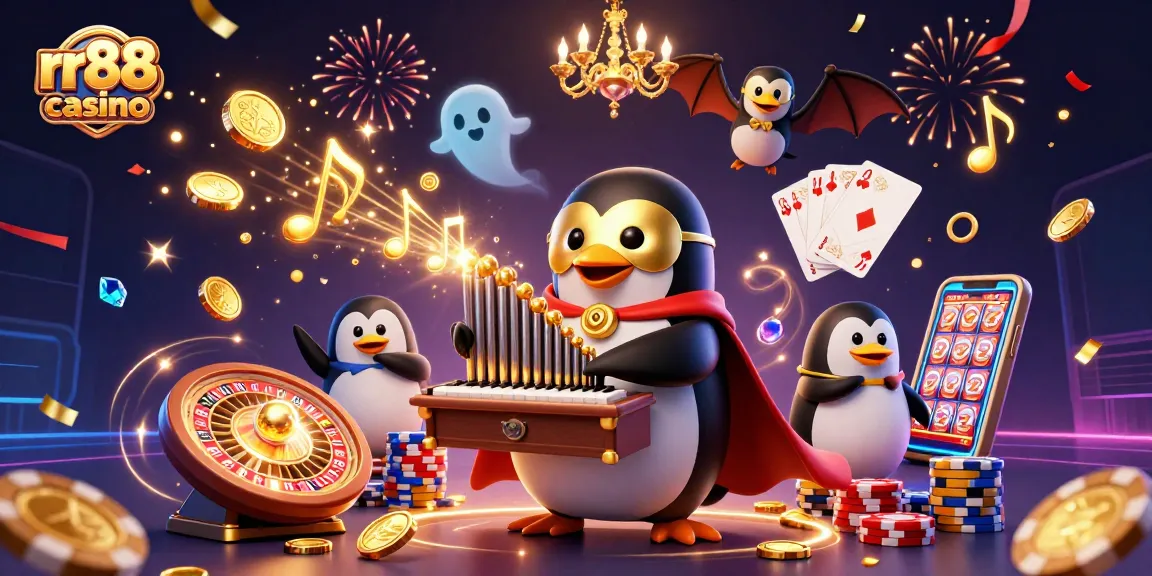 Experience the exhilarating rr88 casino with our engaging 3D representation featuring animated characters and vibrant gaming elements.