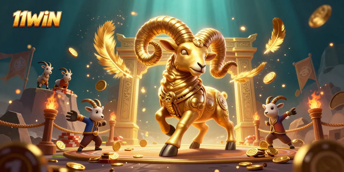 Experience the action at 11WIN with exhilarating casino gameplay featuring golden elements and vibrant characters.