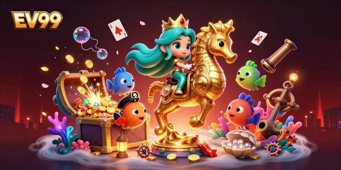 Engage with EV99's thrilling gaming experience featuring a vibrant casino scene.