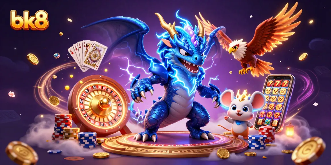 Experience thrilling gaming at bk8 with dynamic 3D visuals and vibrant casino elements.