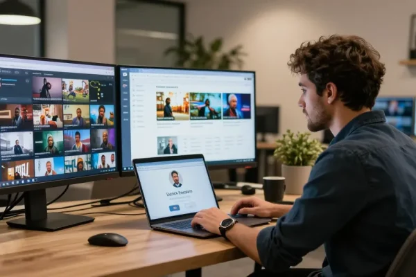 IPTV Reseller in a professional office setting providing trusted local services to clients with quick support.